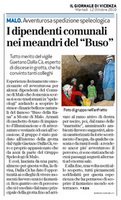 12-10-2010 Il Giornale di Vicenza-I dipendenti comunali nei meandri del “Buso”.